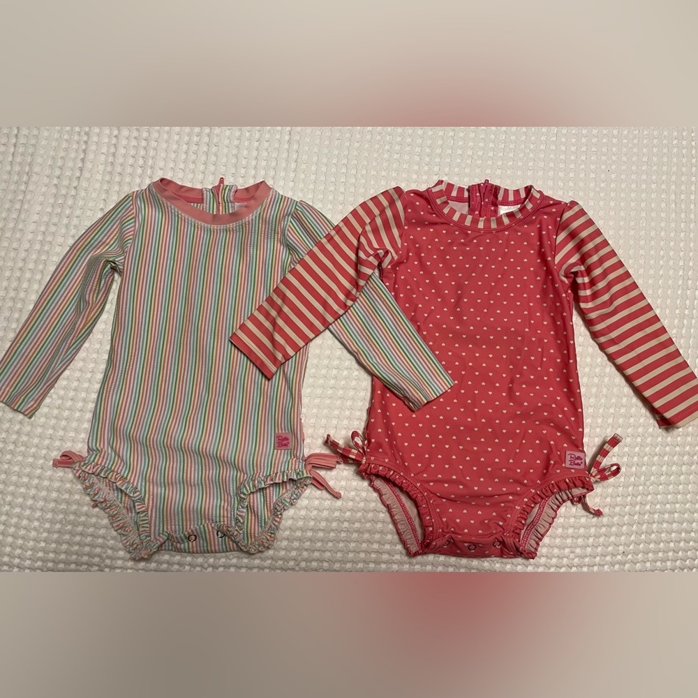 Ruffle Butts 18-24 mon. one piece long sleeve swim suits